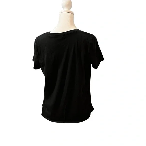 Madewell Tie Front Short Sleeve Cotton Top - Picture 6 of 9